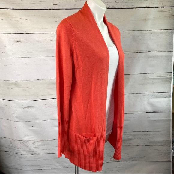 Chico's Sweaters - Chico's Boyfriend Cardigan Coral Knit